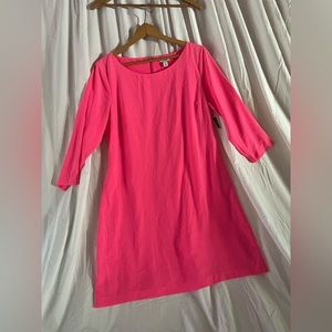 New with tags old navy bright pink size large woman’s dress 3/4 sleeves
